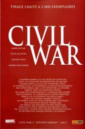 Verso de Civil War - Tome 3VC