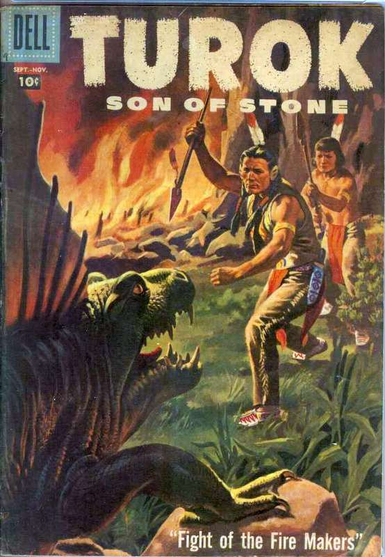Turok Son Of Stone Dell 1956 9 Fight Of The Fire Makers