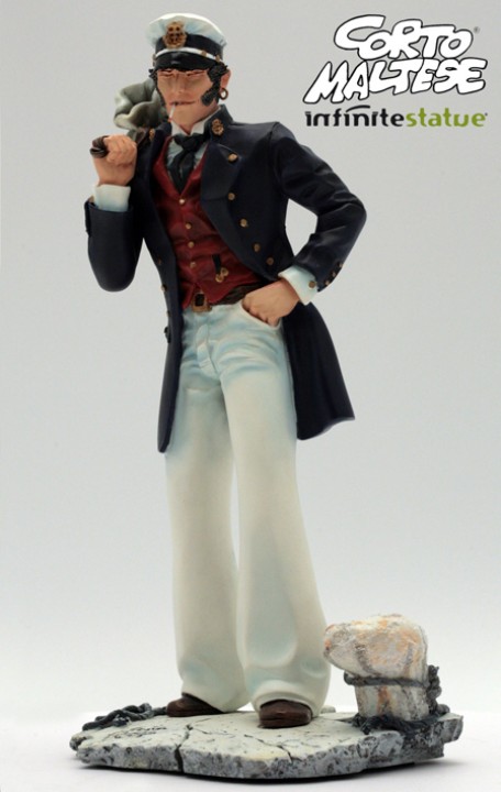 Pratt, Hugo- figurine Corto en résine polychrome - Para-BD/Figurines -  Galerie des Bulles