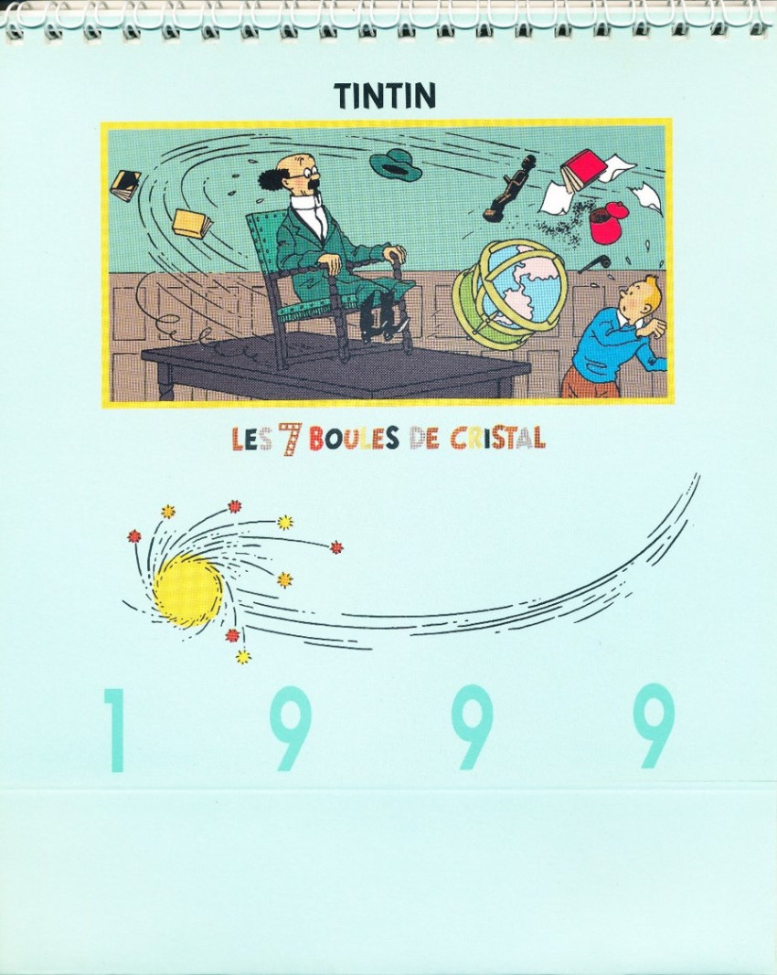 Hergé - Calendrier Tintin à accrocher 2024 - Papeterie civile - ie BD  Librairie BD à Paris